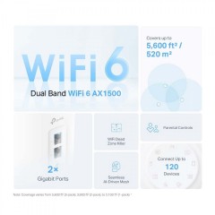 Tp-Link Deco X10 AX1500 Whole Home Mesh Wi-Fi 6 System 3-Pack (1750503020) v1.0