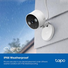 Tp-Link Tapo C120 Indoor/Outdoor Home Security Wi-Fi Camera 2k GHD v1.0 (1770500182) White