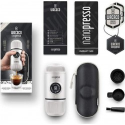 Wacaco NanoPresso Compact Espresso Machine + Case Chill White