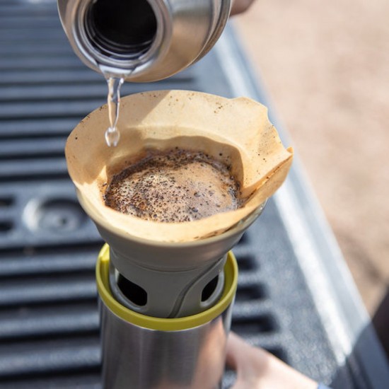 Wacaco Cuppamoka Portable Pour-Over Coffee Maker (Silver)