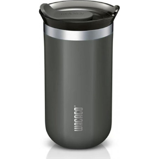 Wacaco Octaroma Lungo Travel Mug Ποτήρι Θερμός Ανοξείδωτο BPA Free 300ml Γκρι