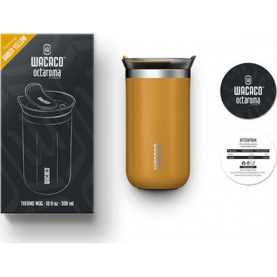 Wacaco Octaroma Lungo Thermo Mug 300ml (Amber Yellow)