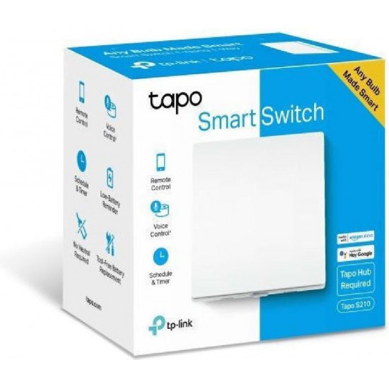 Tp-Link Tapo S210 Smart Light Switch 1-Gang 1-Way v1.20 (0184500973)