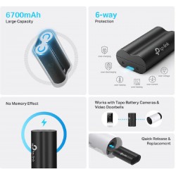 Tp-Link Tapo A100 Battery Pack 6700mAh v1.0 (0184500778) Black