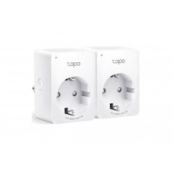 TP-LINK Tapo P110 2-Pack v1.2 Smart Μονόπριζο με Διακόπτη Λευκό 2τμχ