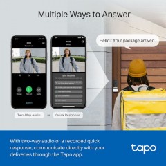 Tp-Link Tapo D230S1 Video Doorbell Camera Kit 2K 5MP v1.20 (1770500152) White