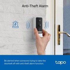 Tp-Link Tapo D230S1 Video Doorbell Camera Kit 2K 5MP v1.20 (1770500152) White