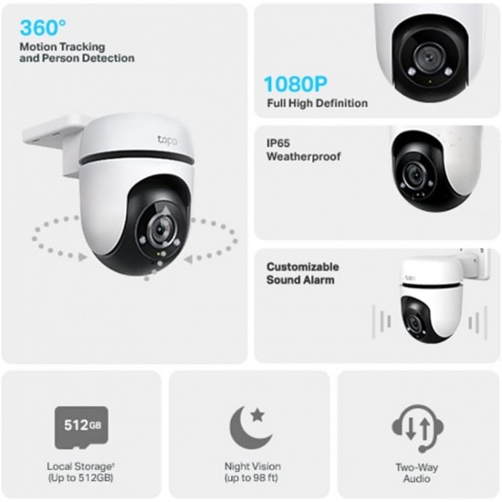Tp-link Tapo C500 Outdoor Pan/Tilt Security WiFi Camera v2.0 (1770500211) White