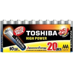 Toshiba LR03GCP MP-20 High Power Αλκαλικές Μπαταρίες AAA 1.5V 20τμχ