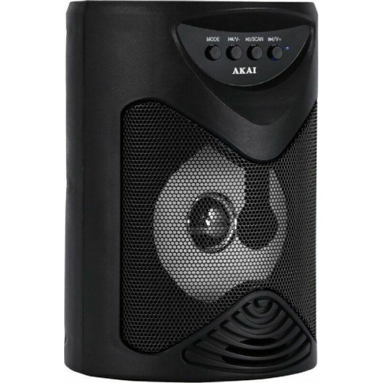 Akai Φορητό Ηχείο Bluetooth Karaoke (ABTS-704) Μαύρο