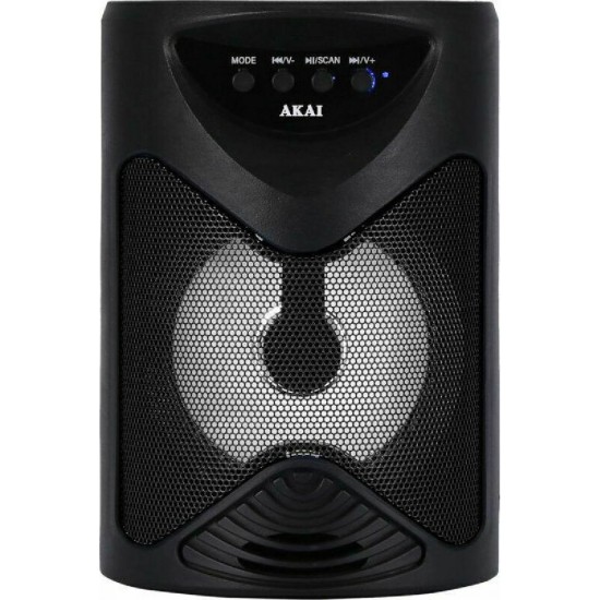 Akai Φορητό Ηχείο Bluetooth Karaoke (ABTS-704) Μαύρο