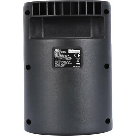 Akai Φορητό Ηχείο Bluetooth Karaoke (ABTS-704) Μαύρο