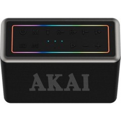 Akai ABTSW-120 Waterproof Portable Speaker Karaoke με Ασύρματα Μικρόφωνα Μαύρο