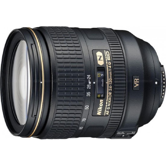 Nikon Nikkor Lens AF-S 24-120mm f/4G ED VR Nano Crystal Coat for Nikon F Mount Μαύρος