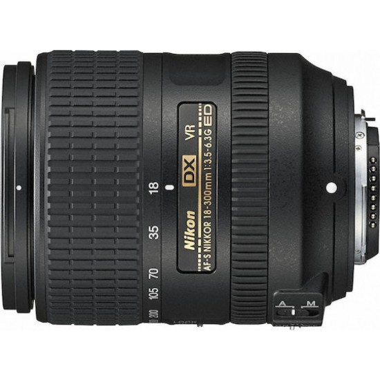 Nikon Nikkor Crop Φωτογραφικός Φακός AF-S DX 18-300mm f/3.5-6.3G ED VR