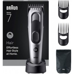 Braun Series 7 Επαναφορτιζόμενη Κουρευτική Μηχανή (HC7590) Γκρι