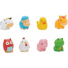 Munchkin Farm Bath Squirts 8τμχ Μπουγελόφατσες για 9+ Μηνών (MCKGI-3175)