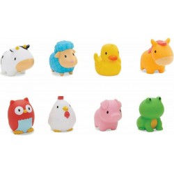 Munchkin Farm Bath Squirts 8τμχ Μπουγελόφατσες για 9+ Μηνών (MCKGI-3175)