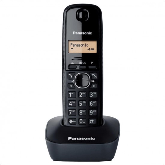 Panasonic KX-TG1611GRH Ασύρματο Τηλέφωνο Μαύρο