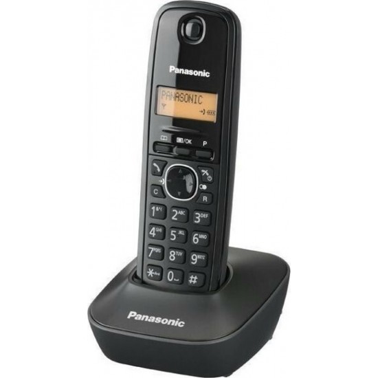Panasonic KX-TG1611GRH Ασύρματο Τηλέφωνο Μαύρο