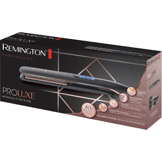 Remington Professional ProLuxe S9100B Πρέσα Μαλλιών με Κεραμικές Πλάκες (T23-7001351) Midnight Edition