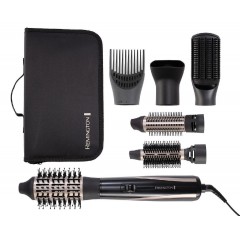 Remington Blow Dry and Style Caring Hair Dryer Brush AS7700 1200W 6 Accessories Ionization Black