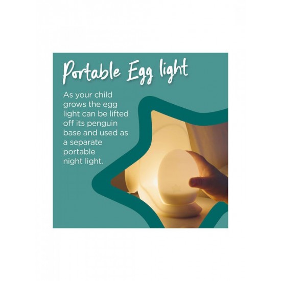Tommee Tippee 2-in-1 Portable Night Light for 18m+ (491008) Penguin