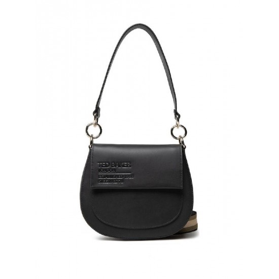 Ted Baker Darcell Δερμάτινη Γυναικεία Τσάντα Ώμου (258599) Μαύρη