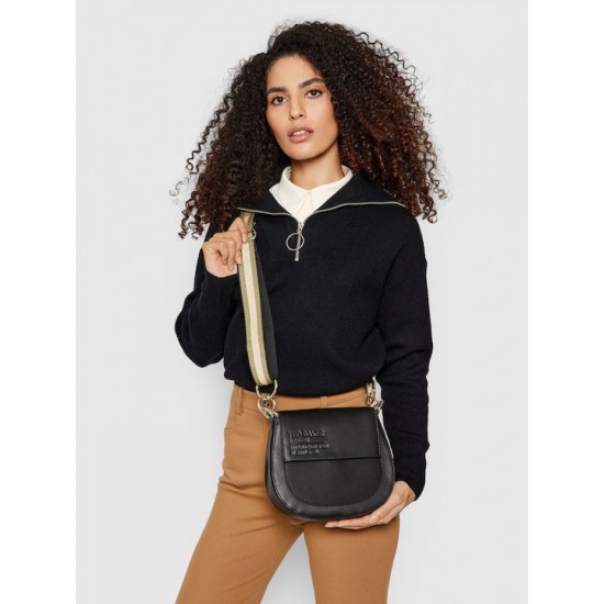 Ted Baker Darcell Δερμάτινη Γυναικεία Τσάντα Ώμου (258599) Μαύρη