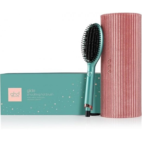 Ghd Glide Smoothing Hot Brush with Exclusive Dusky Pink Vanity Case (99350167405) Green