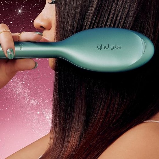Ghd Glide Smoothing Hot Brush with Exclusive Dusky Pink Vanity Case (99350167405) Green