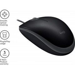 Logitech B110 Silent Ενσύρματο Ποντίκι (910-005508) Μαύρο Logitech B110 Silent Ενσύρματο Ποντίκι (910-005508) Μαύρο