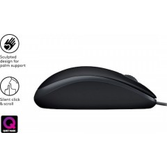Logitech B110 Silent Ενσύρματο Ποντίκι (910-005508) Μαύρο Logitech B110 Silent Ενσύρματο Ποντίκι (910-005508) Μαύρο