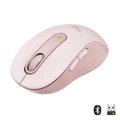 Logitech Signature M650 Ασύρματο Bluetooth Ποντίκι Ροζ (910-006254)