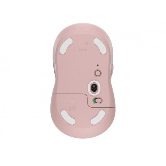 Logitech Signature M650 Ασύρματο Bluetooth Ποντίκι Ροζ (910-006254)