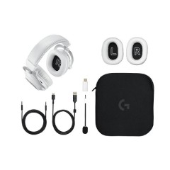 Logitech Pro X 2 Lightspeed Wireless Over Ear Gaming Headset (981-001269) White