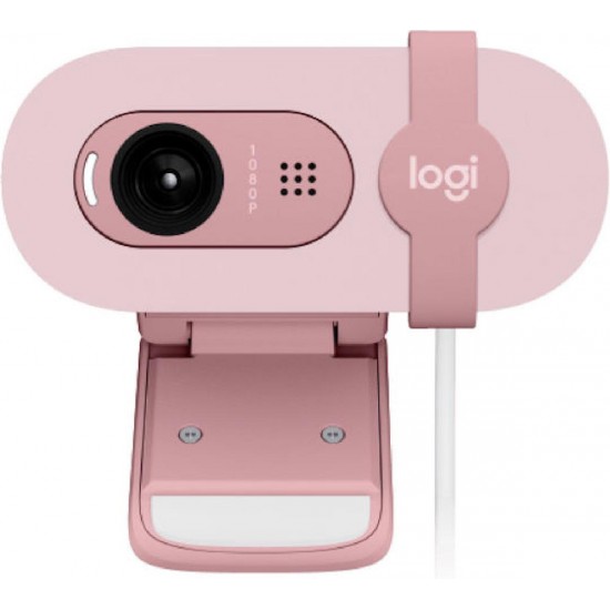 Logitech Brio 100 Web Camera Full HD 1080p (910-001623) Ροζ Logitech Brio 100 Web Camera Full HD 1080p (910-001623) Ροζ