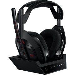 Logitech ASTRO A50 (Gen 5) Ασύρματο Over Ear Gaming Headset με σύνδεση Bluetooth / USB (939-002224) Black
