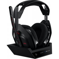 Logitech ASTRO A50 (Gen 5) Ασύρματο Over Ear Gaming Headset με σύνδεση Bluetooth / USB (939-002224) Black