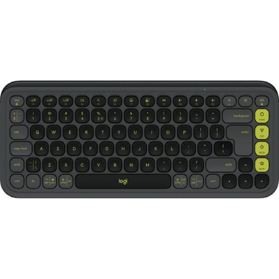 Logitech Pop Icon Ασύρματο Bluetooth Πληκτρολόγιο Αγγλικό US (920-013071) Πράσινο