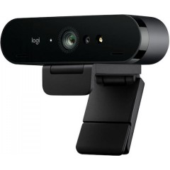 Logitech Brio 4K Webcam with RightLight 3 and HDR (960-001718) Black