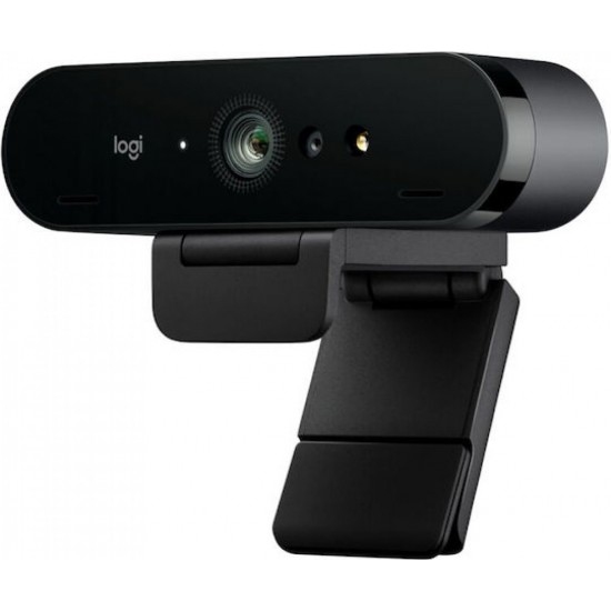 Logitech Brio 4K Webcam with RightLight 3 and HDR (960-001718) Black