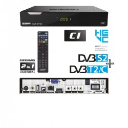 Edision Piccollo Δορυφορικός Αποκωδικοποιητής S2+T2/C Combo (01-07-0016)