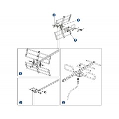 Edision Yagi 8db Κεραία 5G 21-48 (26-00-0001)