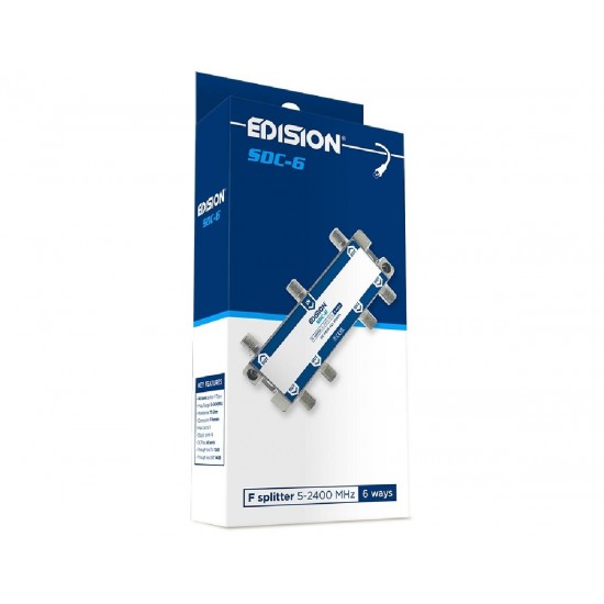 Edision Διακλαδωτης 6 Ways F 5-2400MHz SDC-6