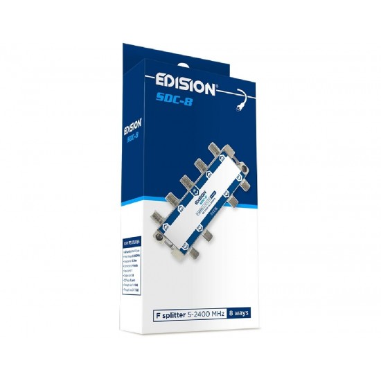 Edision Διακλαδωτης 8 Ways F 5-2400MHz SDC-8