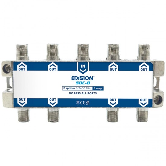 Edision Διακλαδωτης 8 Ways F 5-2400MHz SDC-8