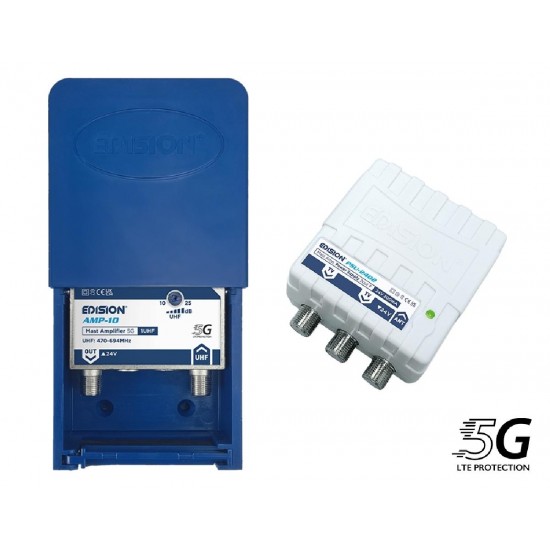 Edision Ενισχυτής Ιστού MAK-100 5G 1UHF +PSU 24V (26-01-0001)