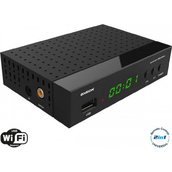 EDISION PROTON S2 Plus  Δορυφορικός Δέκτης DVB-S2 (μονο δορυφορικός)