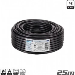 Edision Καλωδιο Coaxial Ocx-25 Cu Al Fca Pe Μαύρο 25m